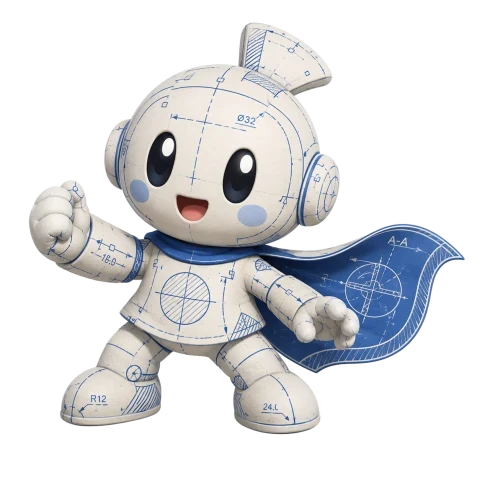 Hungry, the superglass mascot